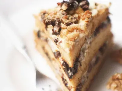 Тортик з чорносливом без випікання