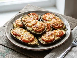 Фото: Баклажани по-французьки з сиром та помідорами