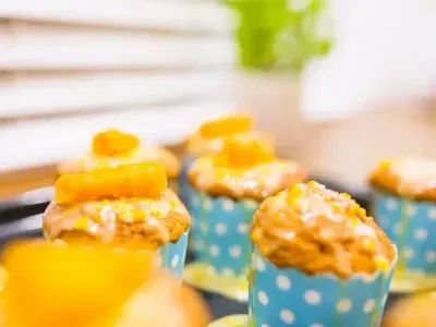 Кекси на сметані (апельсинові)