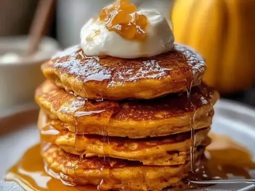 Соковиті гарбузові оладки з яблуками та корицею