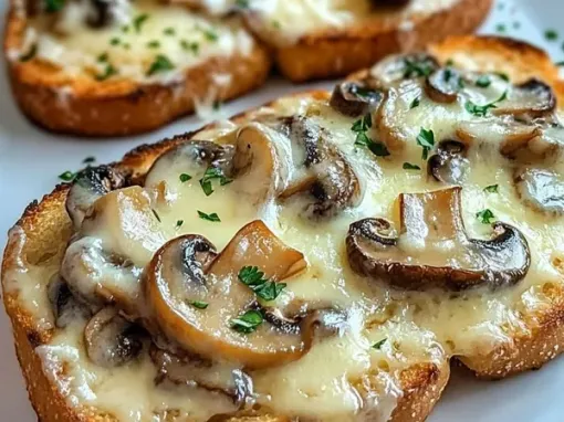 Фото: Гарячі бутерброди з грибами та сиром