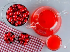Морс з журавлиною та апельсином