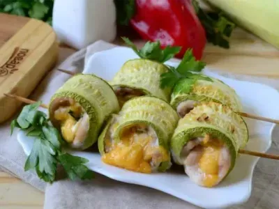 Кабачки-рулетики