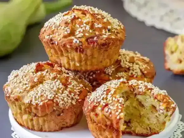 Кабачкові мафіни з беконом