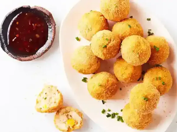 Картопляні кульки з тунцем та сиром