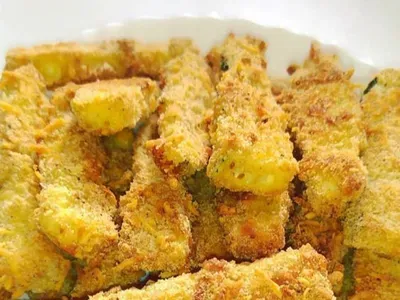 Хрусткі нагетси з кабачків у духовці