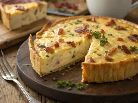 Класичний Кіш Лорен з беконом та сиром