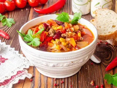 Мексиканський суп "Чилі Кон Карне"