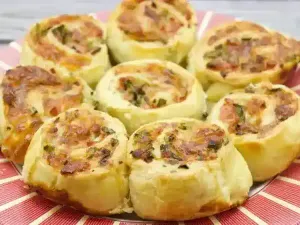 Міні-рулети з шинкою