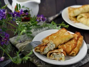 Кабачкові млинці з сиром