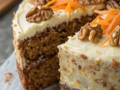 Фото: Морквяний торт з волоськими горіхами