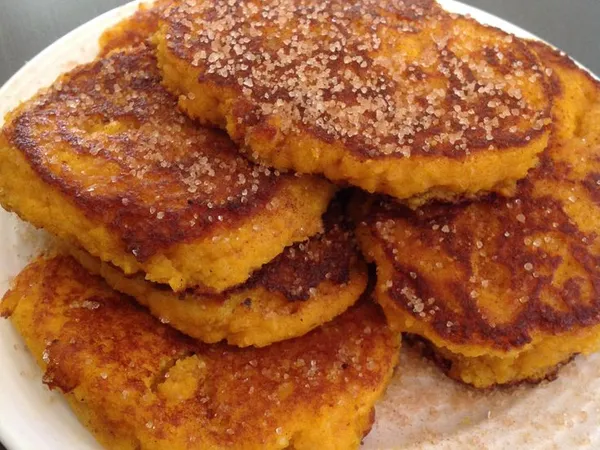 Оладки з гарбуза та кисломолочного сиру