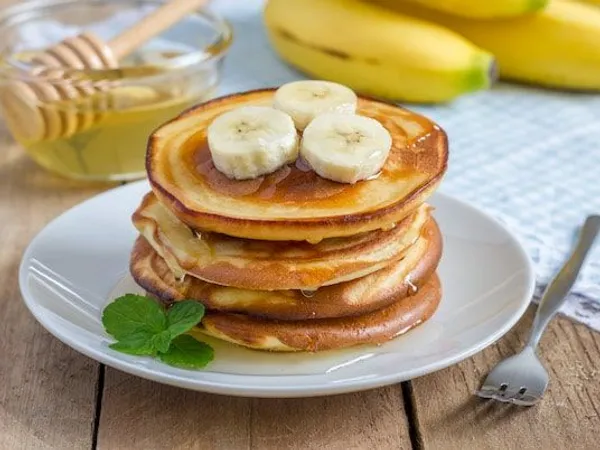 Оладки з вівсянки та банану