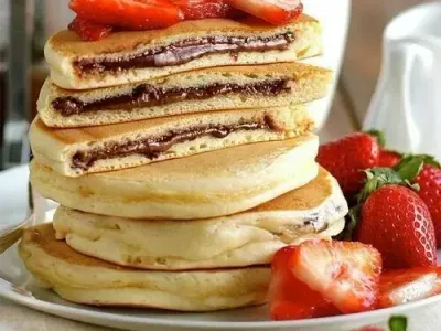 Оладки з шоколадом