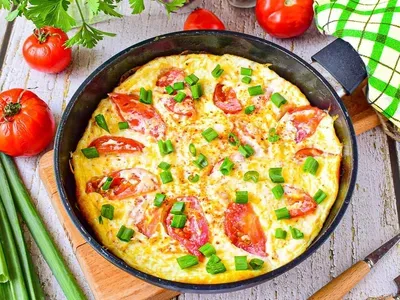 Омлет з овочами 