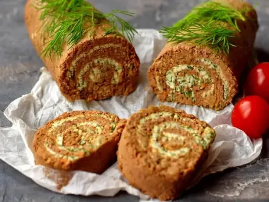 Печінковий рулет з вершковим маслом