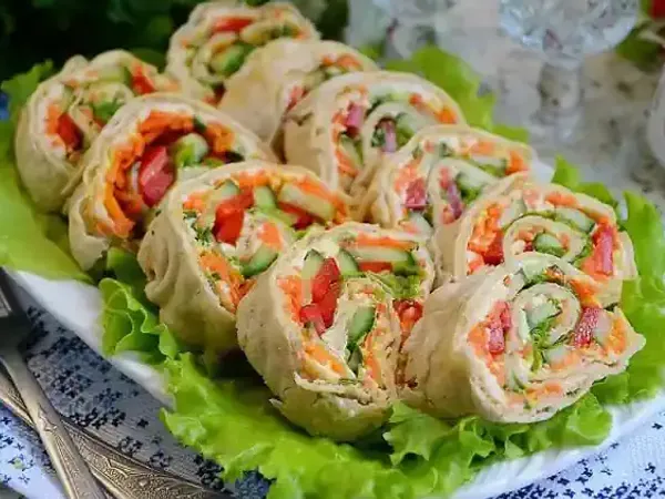 Овочевий рулет із лаваша
