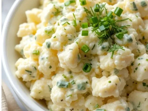 Салат із цвітної капусти, яйця, кропу та часнику