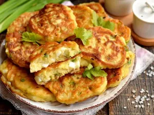 Фото: Швидкі пиріжки з яйцем та зеленою цибулею