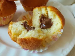 Сирні кекси з шоколадною начинкою