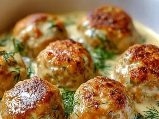 Тефтелі з кабачками та рисом у сметанному соусі