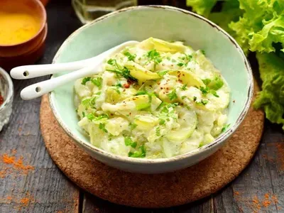 Тушковані кабачки з фетою