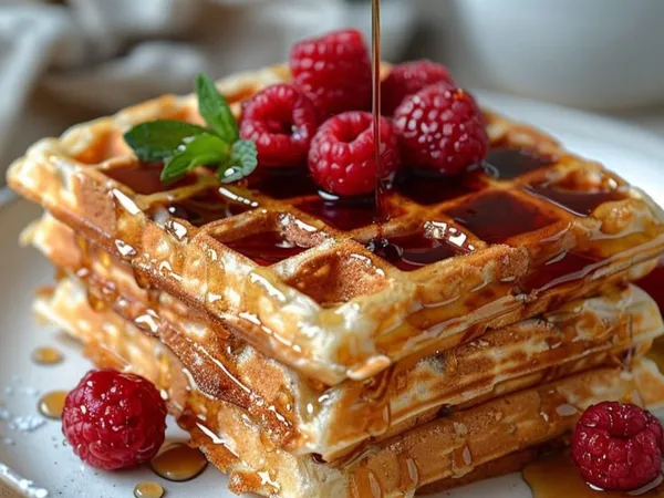 Вафлі з кисломолочного сиру у вафельниці