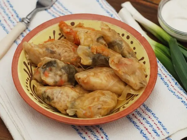 Вегетаріанські голубці з рисом та морквою