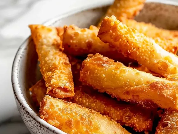 Хрусткі яєчні роли з м'ясним фаршем та овочами