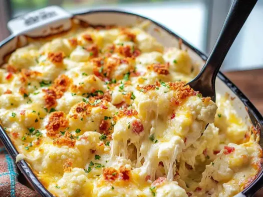 Запіканка з цвітної капусти з сиром