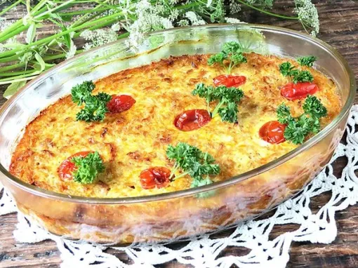 Фото: Запіканка з молодої капусти та рису